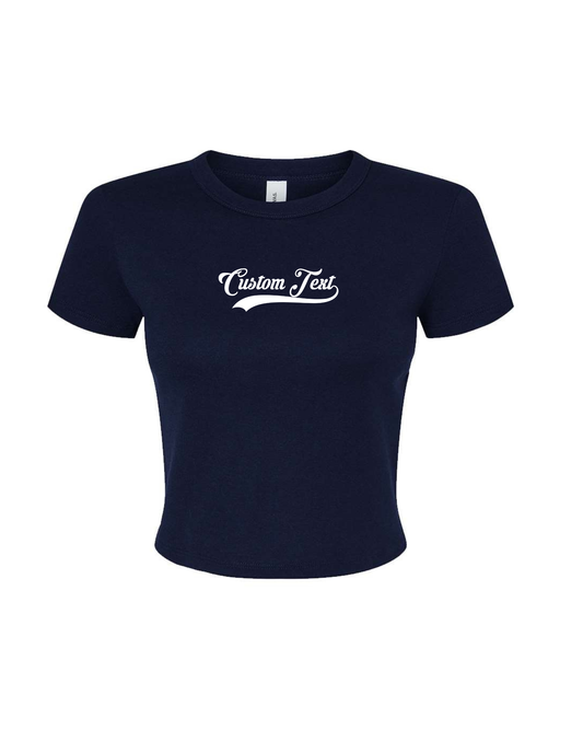 Custom Varsity Baby Tee