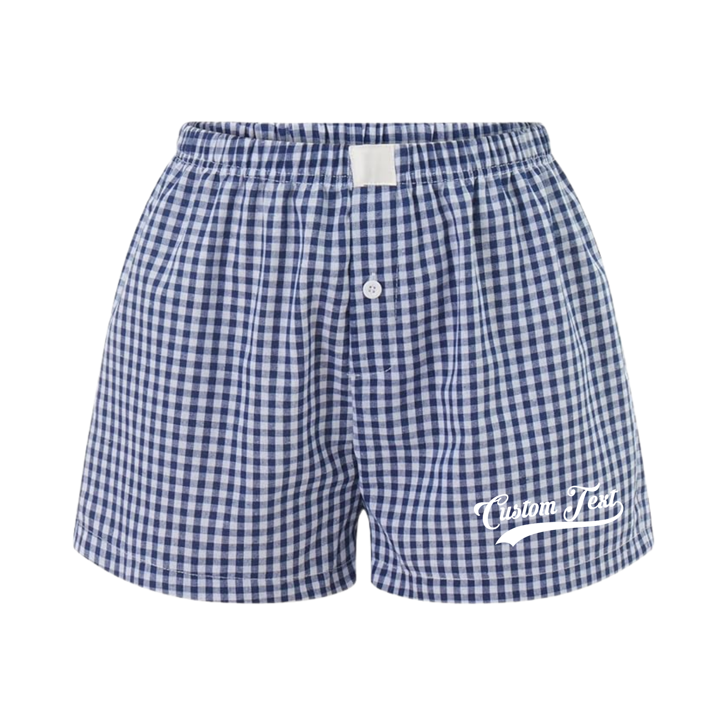 Custom Gingham Boxer Shorts