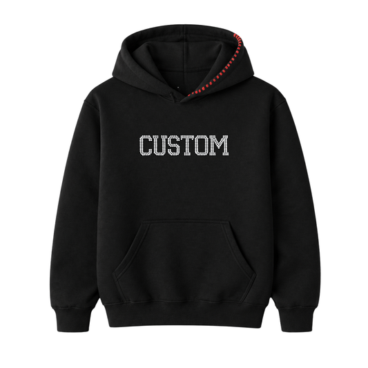 *NEW DESIGN* Rhinestone Custom Stitched Hoodie