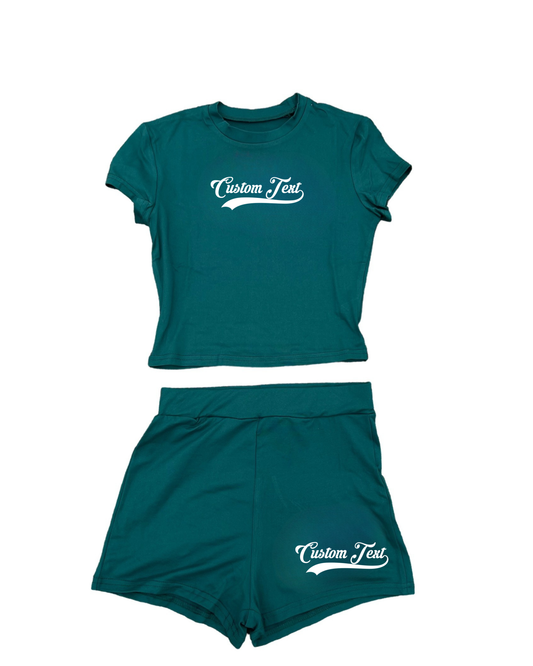 Custom Baby Tee and Short Set
